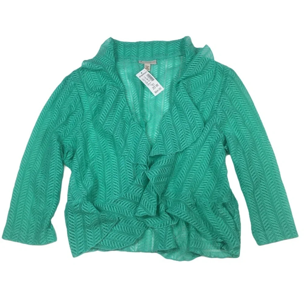 WS280 NWT Dressbarn Long Sleeve Blouse 20W Plus Size